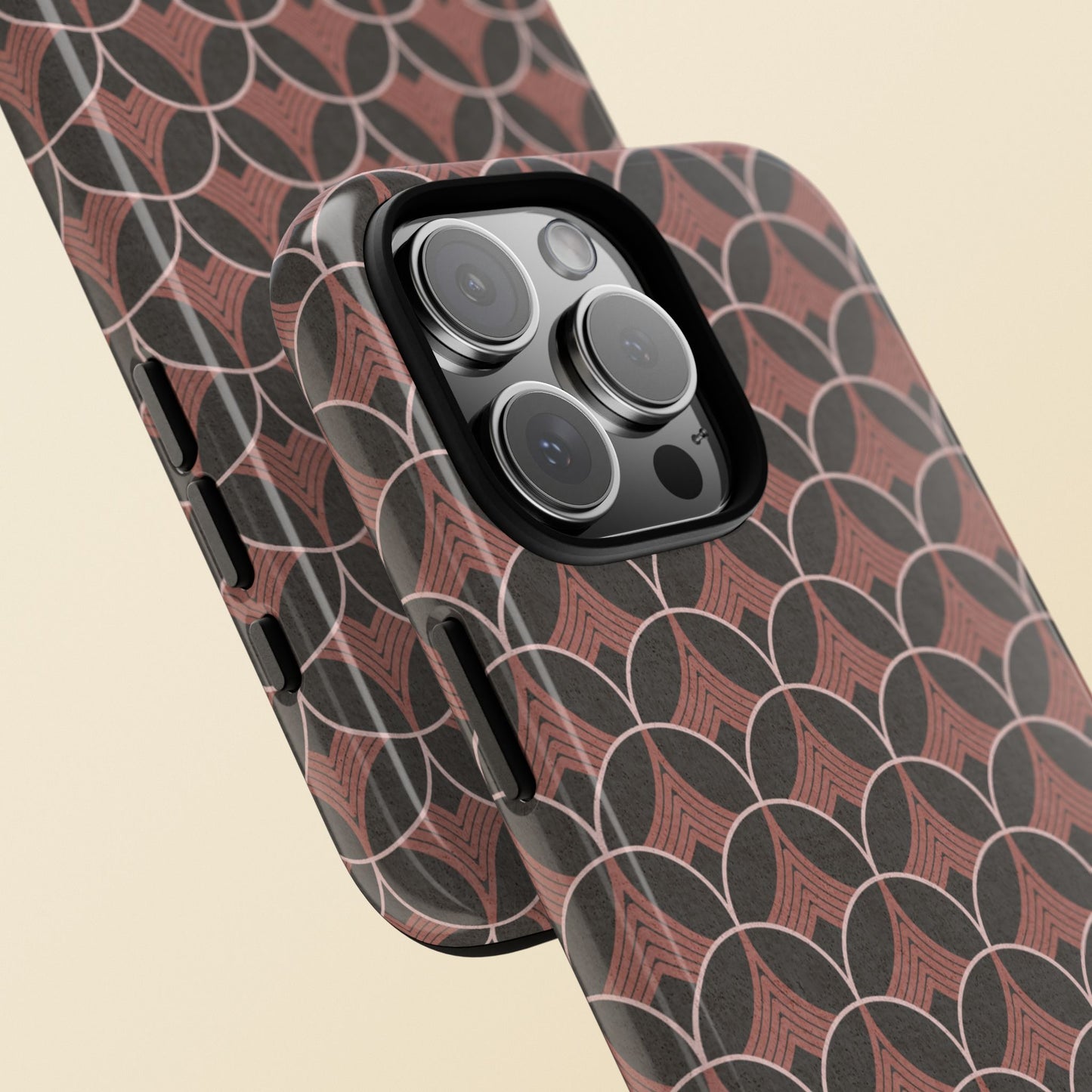 Art Deco Elegance Protective Phone Case Carnelian Cadence (iPhone, Pixel, Galaxy)
