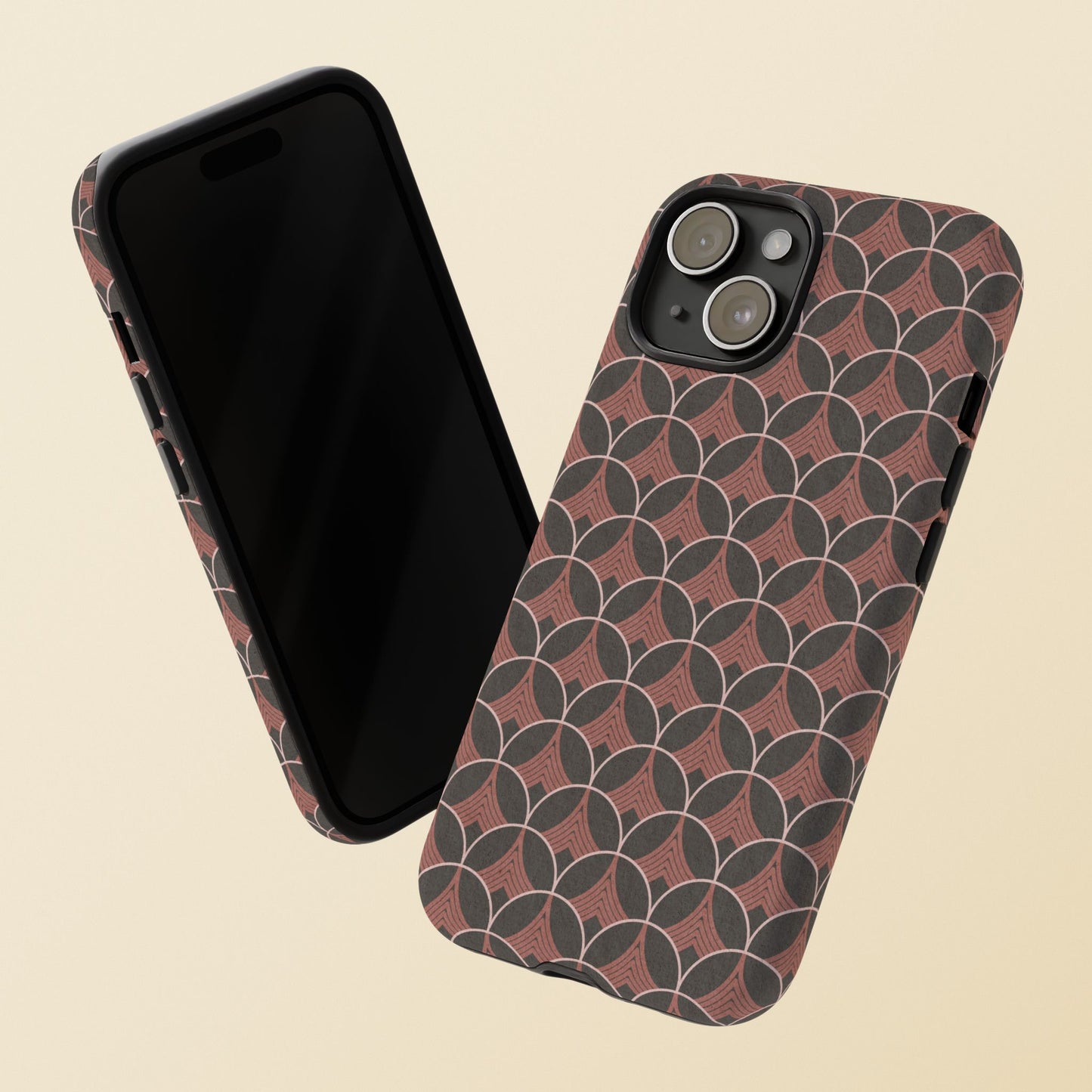 Art Deco Elegance Protective Phone Case Carnelian Cadence (iPhone, Pixel, Galaxy)