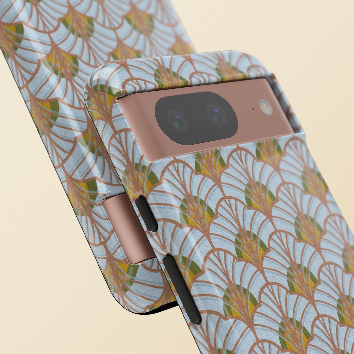 Art Deco Elegance Protective Phone Case Aquamarine Dream (iPhone, Pixel, Galaxy)