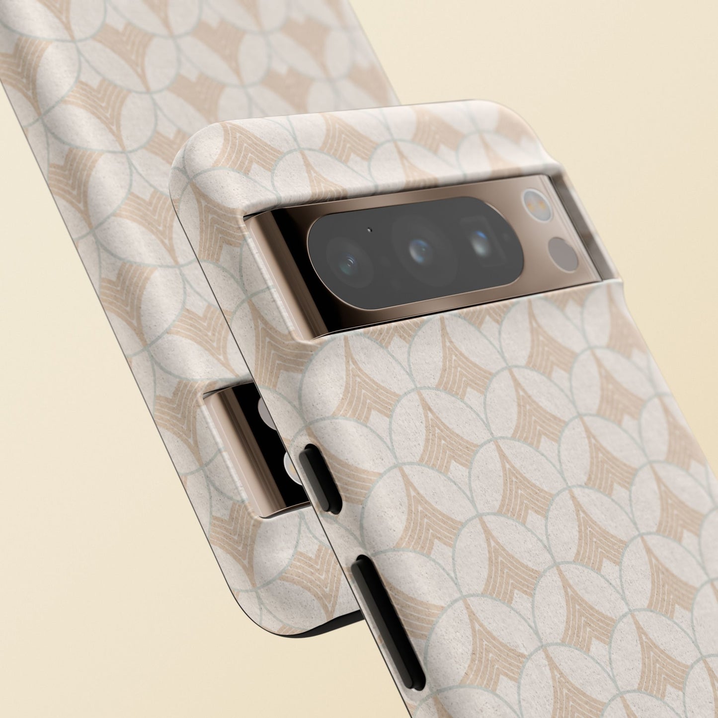 Art Deco Elegance Protective Phone Case Pearl Whisper (iPhone, Pixel, Galaxy)