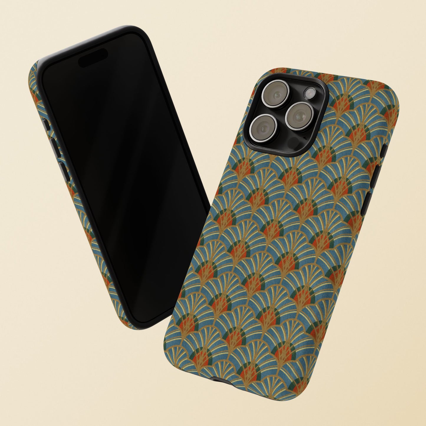 Art Deco Elegance Protective Phone Case Malachite Echo (iPhone, Pixel, Galaxy)