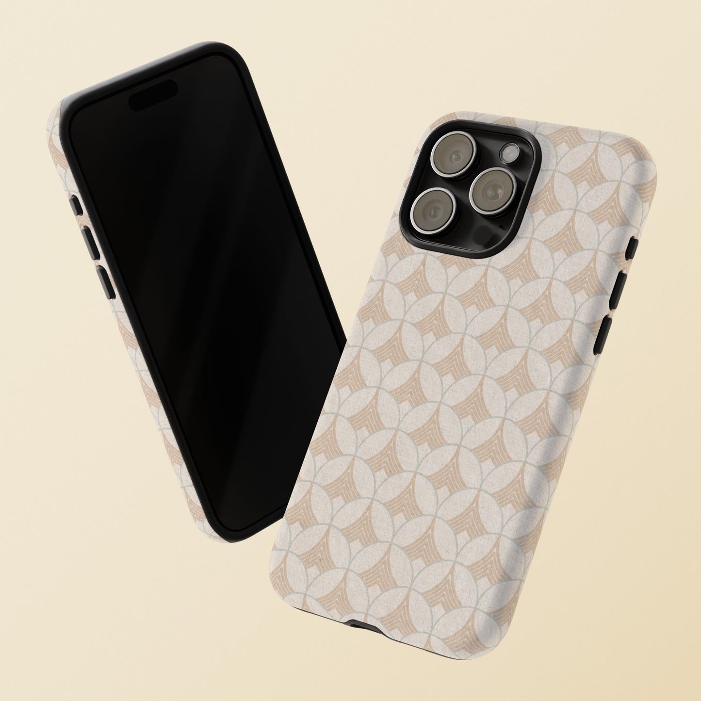 Art Deco Elegance Protective Phone Case Pearl Whisper (iPhone, Pixel, Galaxy)
