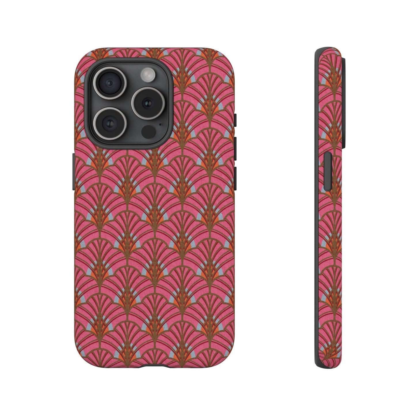Art Deco Elegance Protective Phone Case Rose Quartz Radiance (iPhone, Pixel, Galaxy)