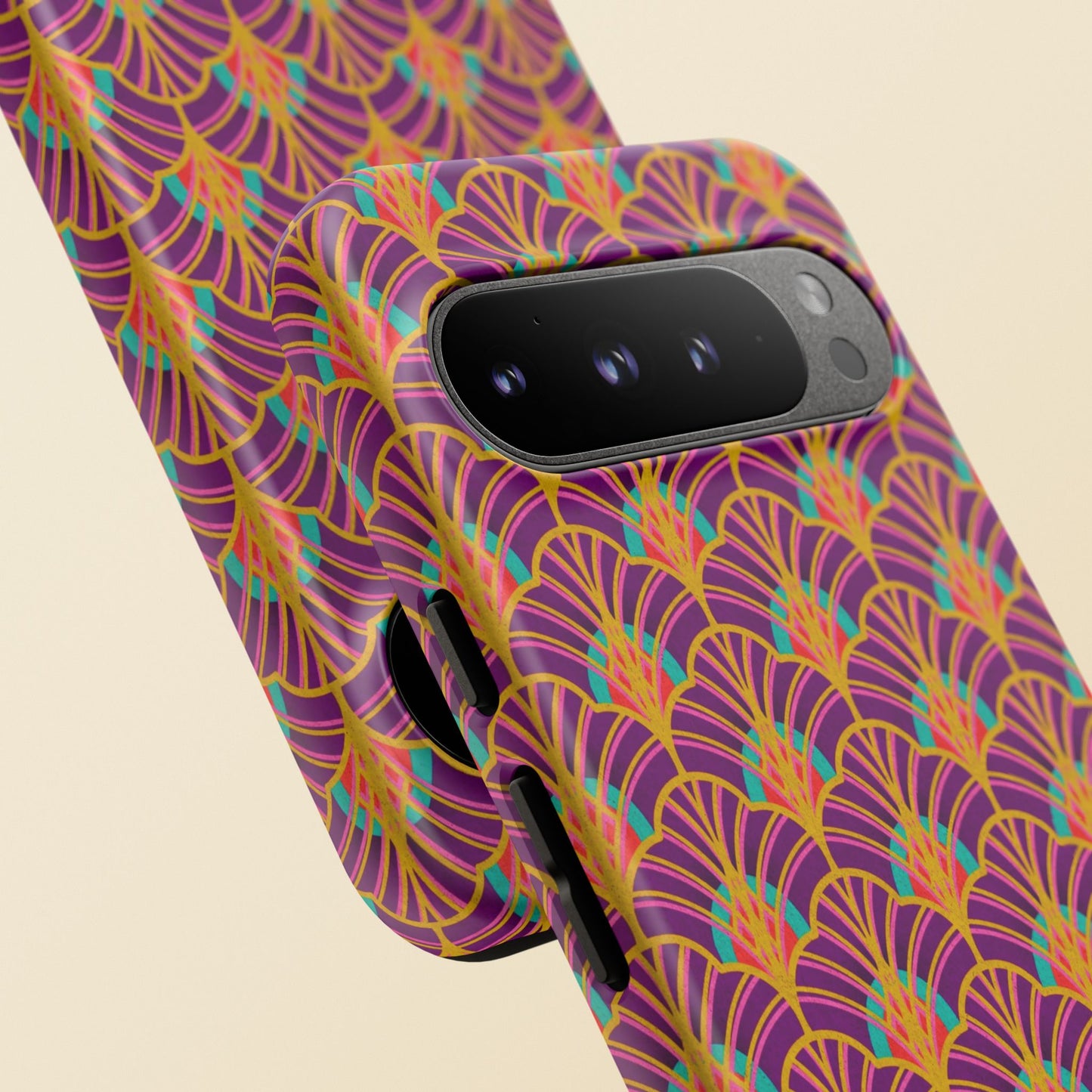 Art Deco Elegance Protective Phone Case Amethyst Glow (iPhone, Pixel, Galaxy)