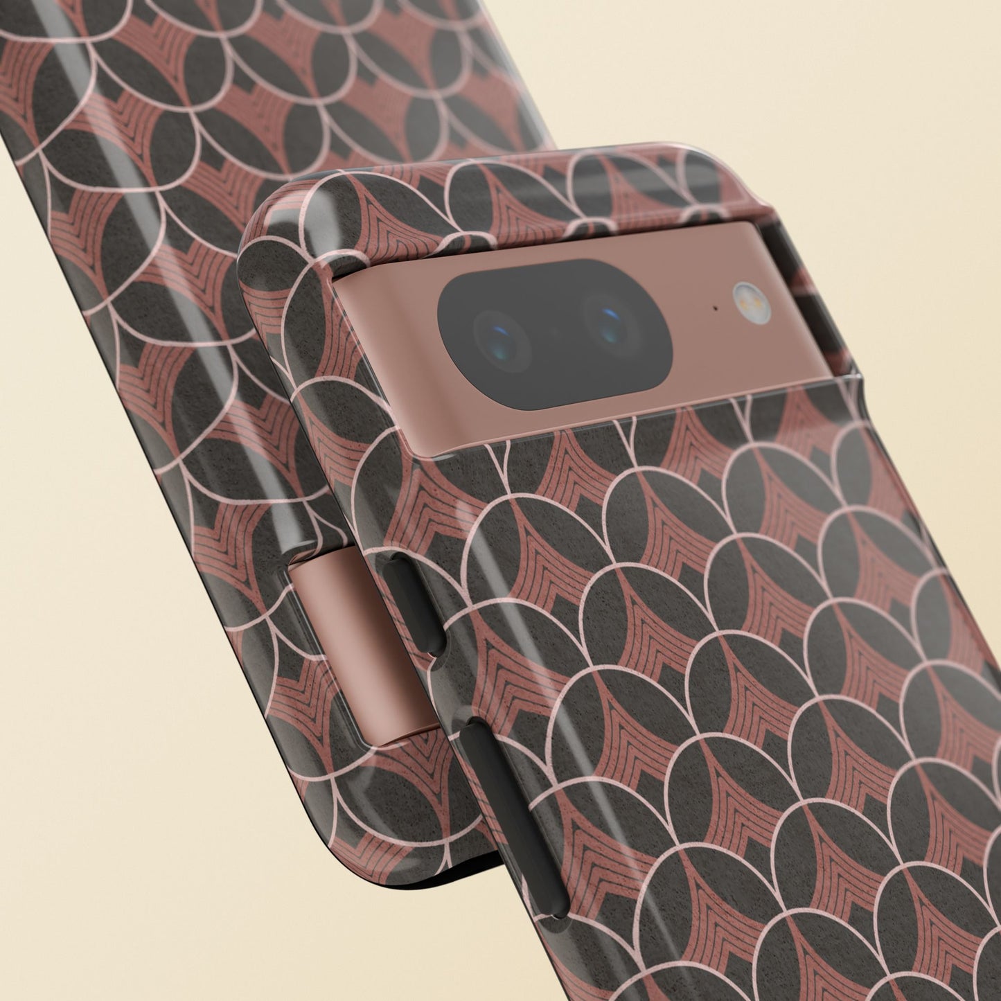 Art Deco Elegance Protective Phone Case Carnelian Cadence (iPhone, Pixel, Galaxy)