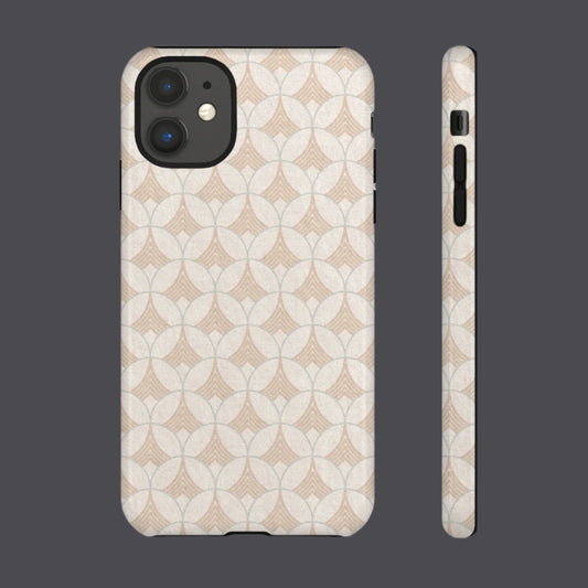 Art Deco Elegance Protective Phone Case Pearl Whisper (iPhone, Pixel, Galaxy)