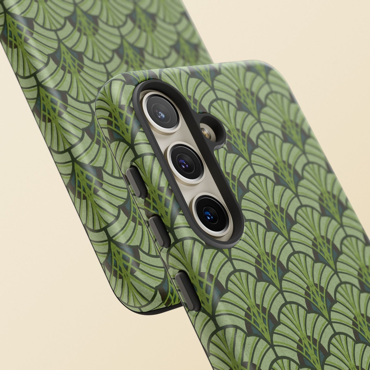 Art Deco Elegance Protective Phone Case Emerald Cascade (iPhone, Pixel, Galaxy)
