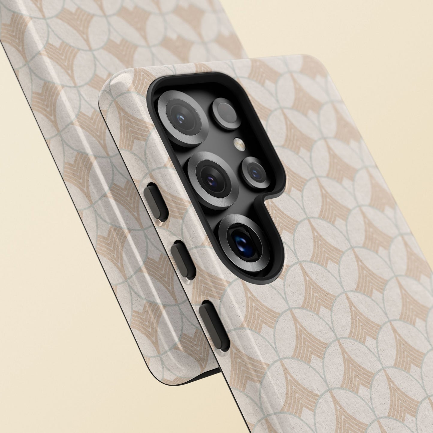Art Deco Elegance Protective Phone Case Pearl Whisper (iPhone, Pixel, Galaxy)