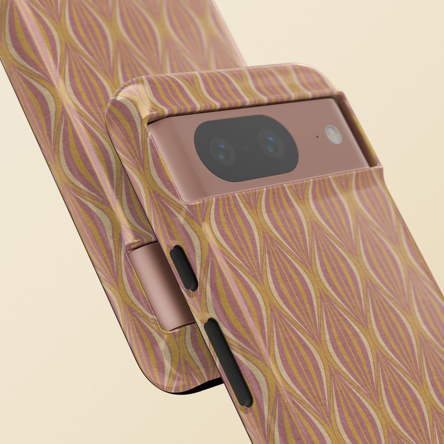 Art Deco Elegance Protective Phone Case Bronze Blush (iPhone, Pixel, Galaxy)