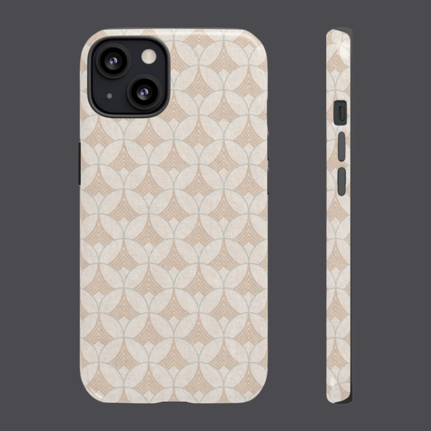 Art Deco Elegance Protective Phone Case Pearl Whisper (iPhone, Pixel, Galaxy)