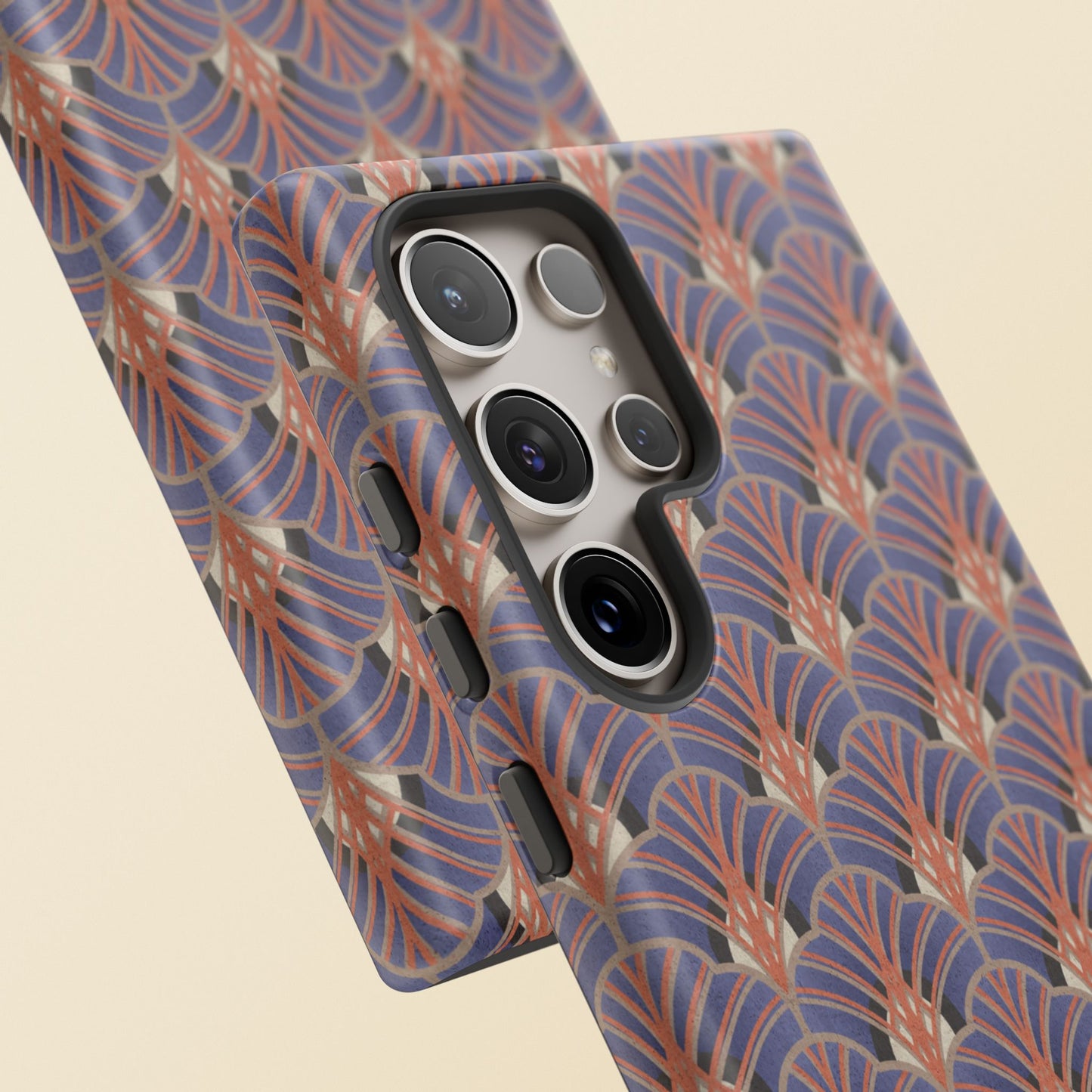 Art Deco Elegance Protective Phone Case Sapphire Dusk