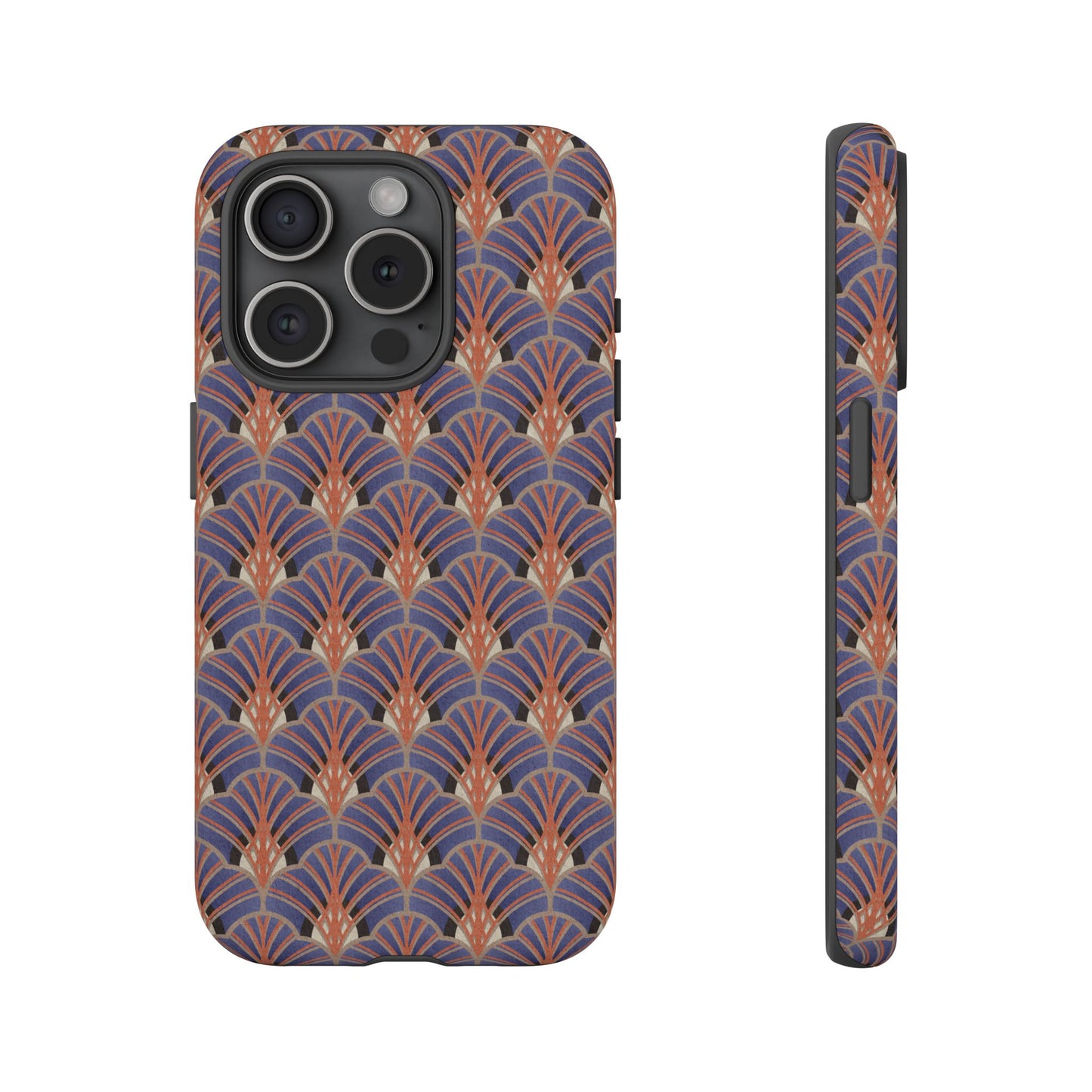Art Deco Elegance Protective Phone Case Sapphire Dusk