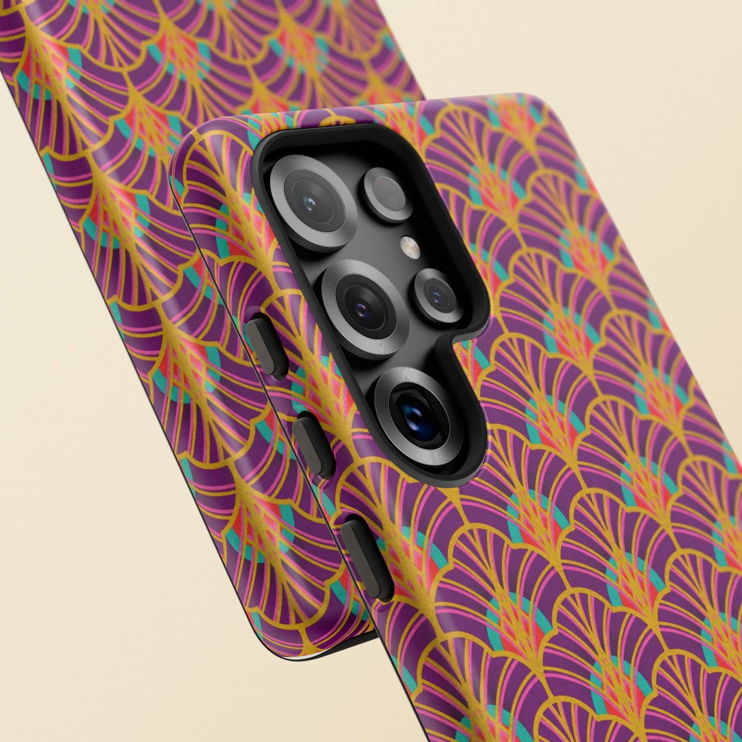 Art Deco Elegance Protective Phone Case Amethyst Glow (iPhone, Pixel, Galaxy)