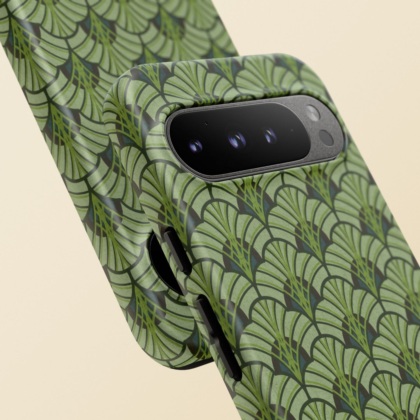 Art Deco Elegance Protective Phone Case Emerald Cascade (iPhone, Pixel, Galaxy)