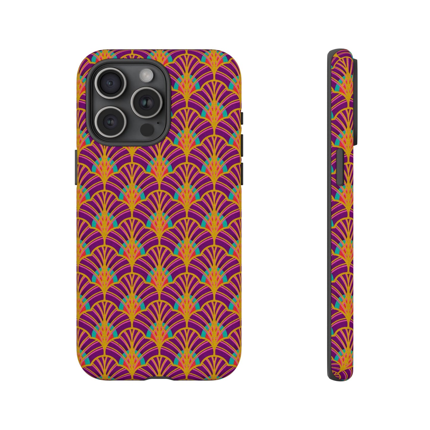 Art Deco Elegance Protective Phone Case Amethyst Glow (iPhone, Pixel, Galaxy)