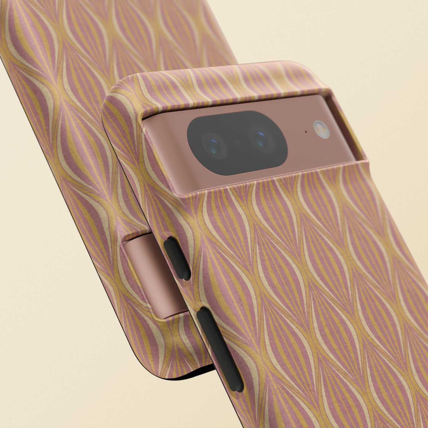 Art Deco Elegance Protective Phone Case Bronze Blush (iPhone, Pixel, Galaxy)