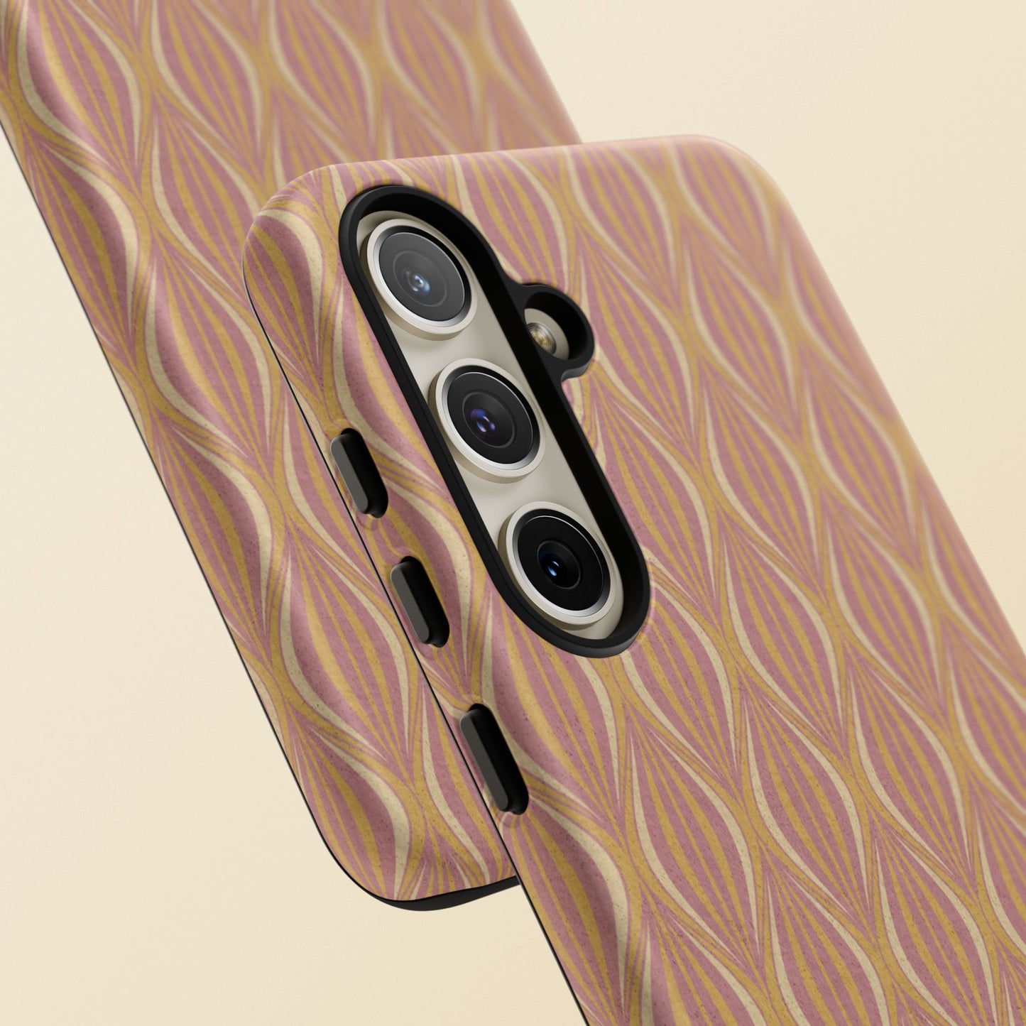 Art Deco Elegance Protective Phone Case Bronze Blush (iPhone, Pixel, Galaxy)
