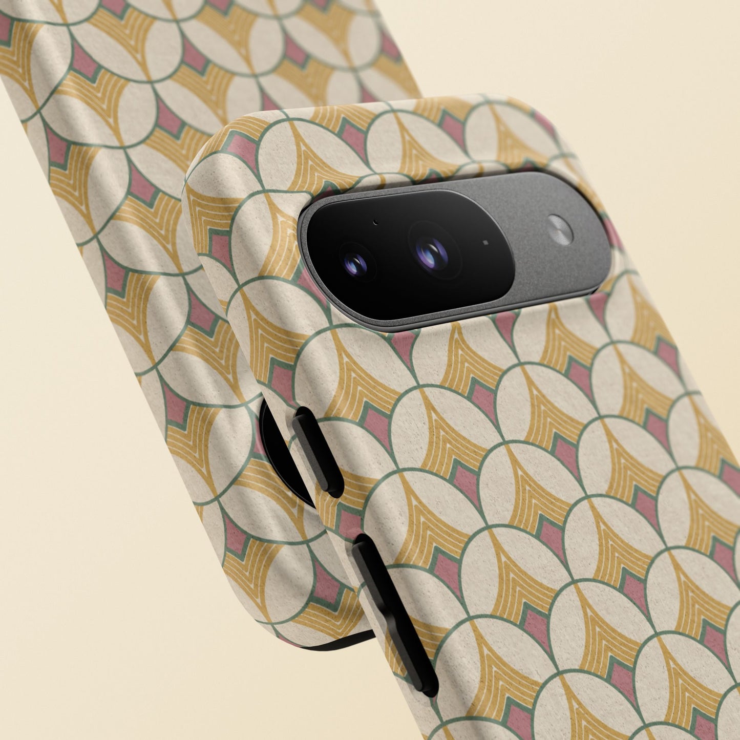 Art Deco Elegance Protective Phone Case Ivory Mosaic (iPhone, Pixel, Galaxy)