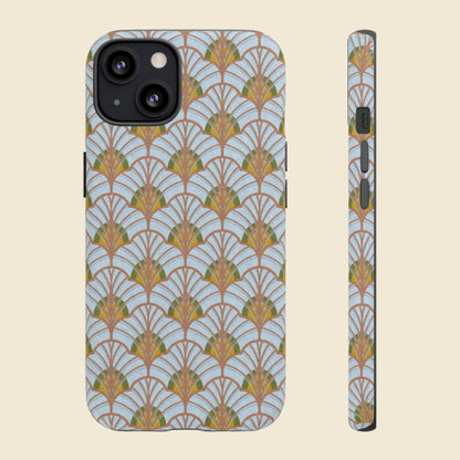 Art Deco Elegance Protective Phone Case Aquamarine Dream (iPhone, Pixel, Galaxy)