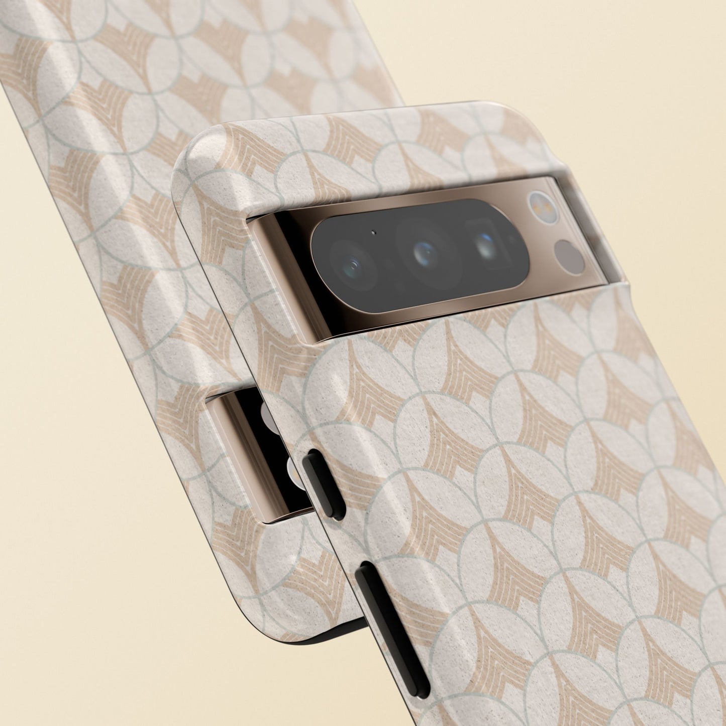 Art Deco Elegance Protective Phone Case Pearl Whisper (iPhone, Pixel, Galaxy)