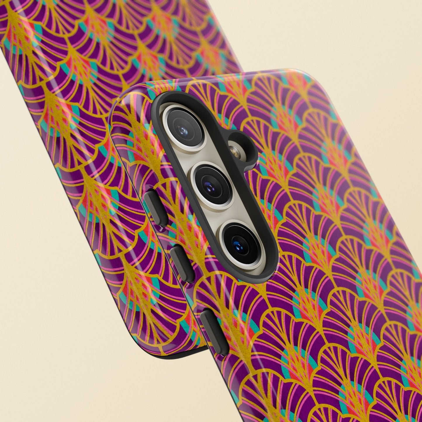 Art Deco Elegance Protective Phone Case Amethyst Glow (iPhone, Pixel, Galaxy)