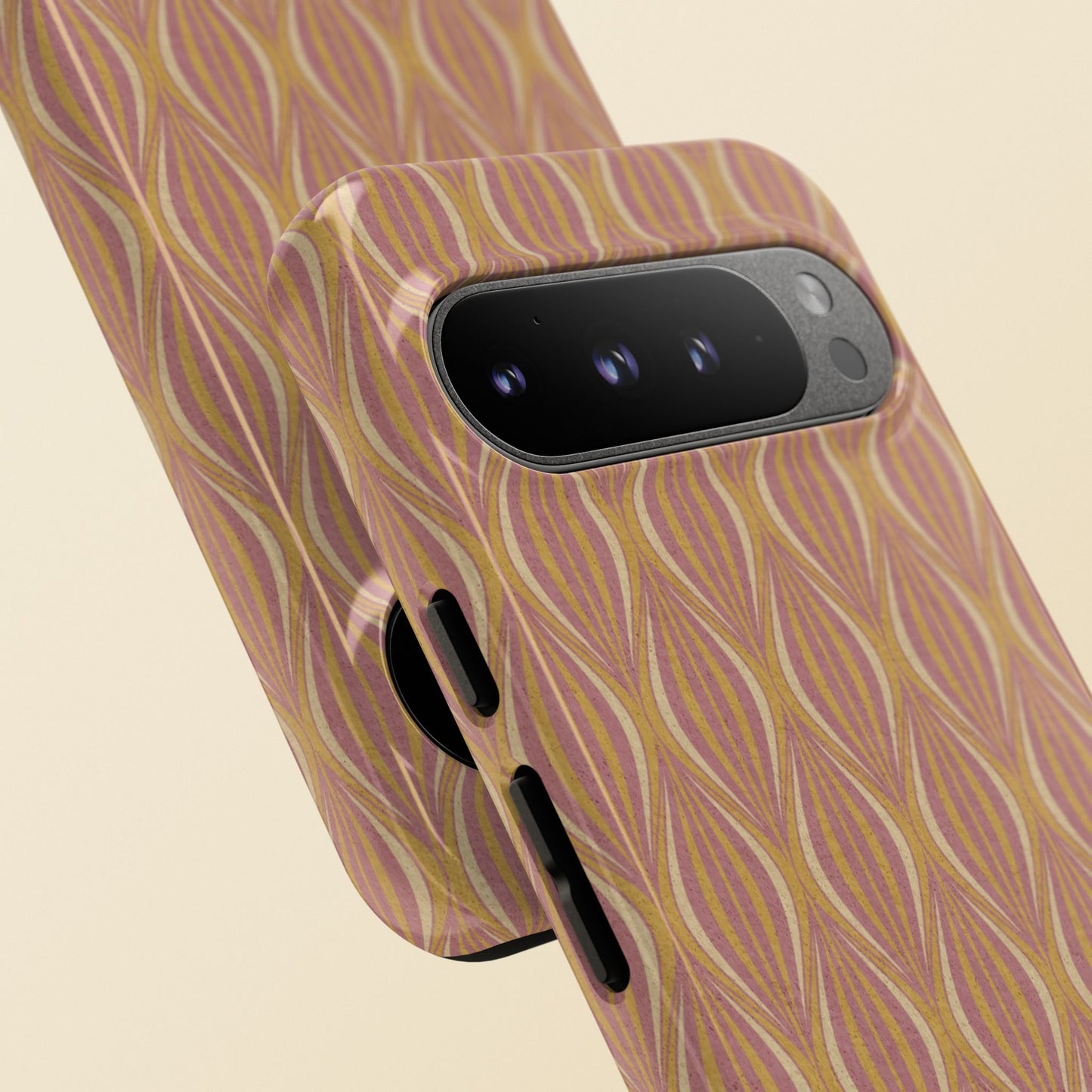Art Deco Elegance Protective Phone Case Bronze Blush (iPhone, Pixel, Galaxy)