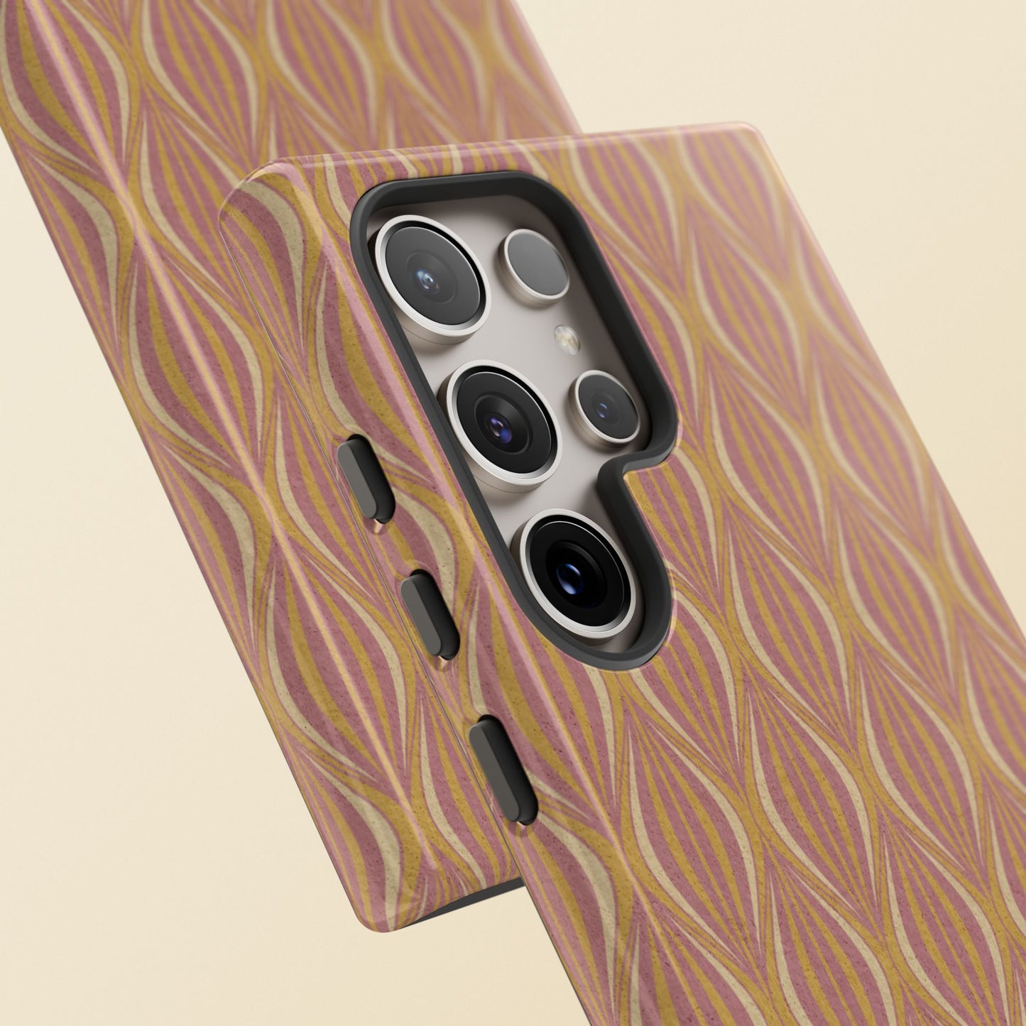 Art Deco Elegance Protective Phone Case Bronze Blush (iPhone, Pixel, Galaxy)