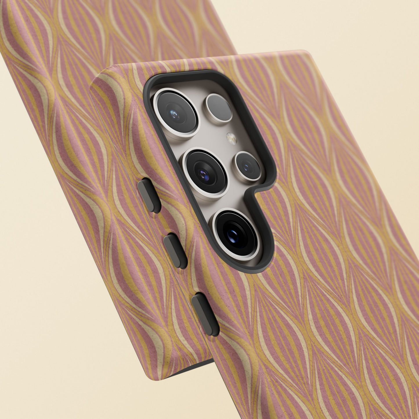 Art Deco Elegance Protective Phone Case Bronze Blush (iPhone, Pixel, Galaxy)
