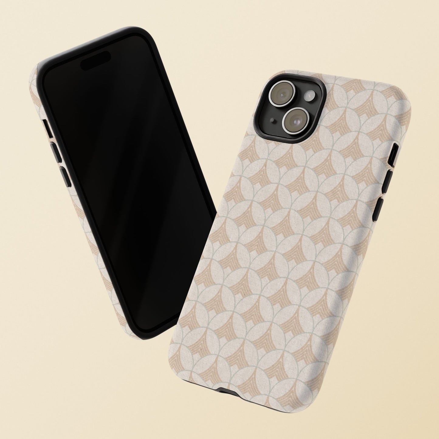 Art Deco Elegance Protective Phone Case Pearl Whisper (iPhone, Pixel, Galaxy)