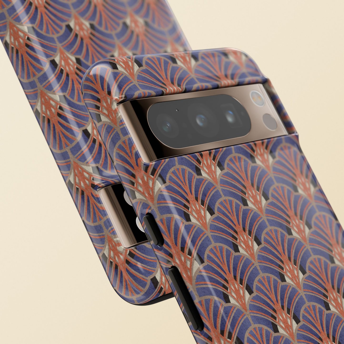 Art Deco Elegance Protective Phone Case Sapphire Dusk