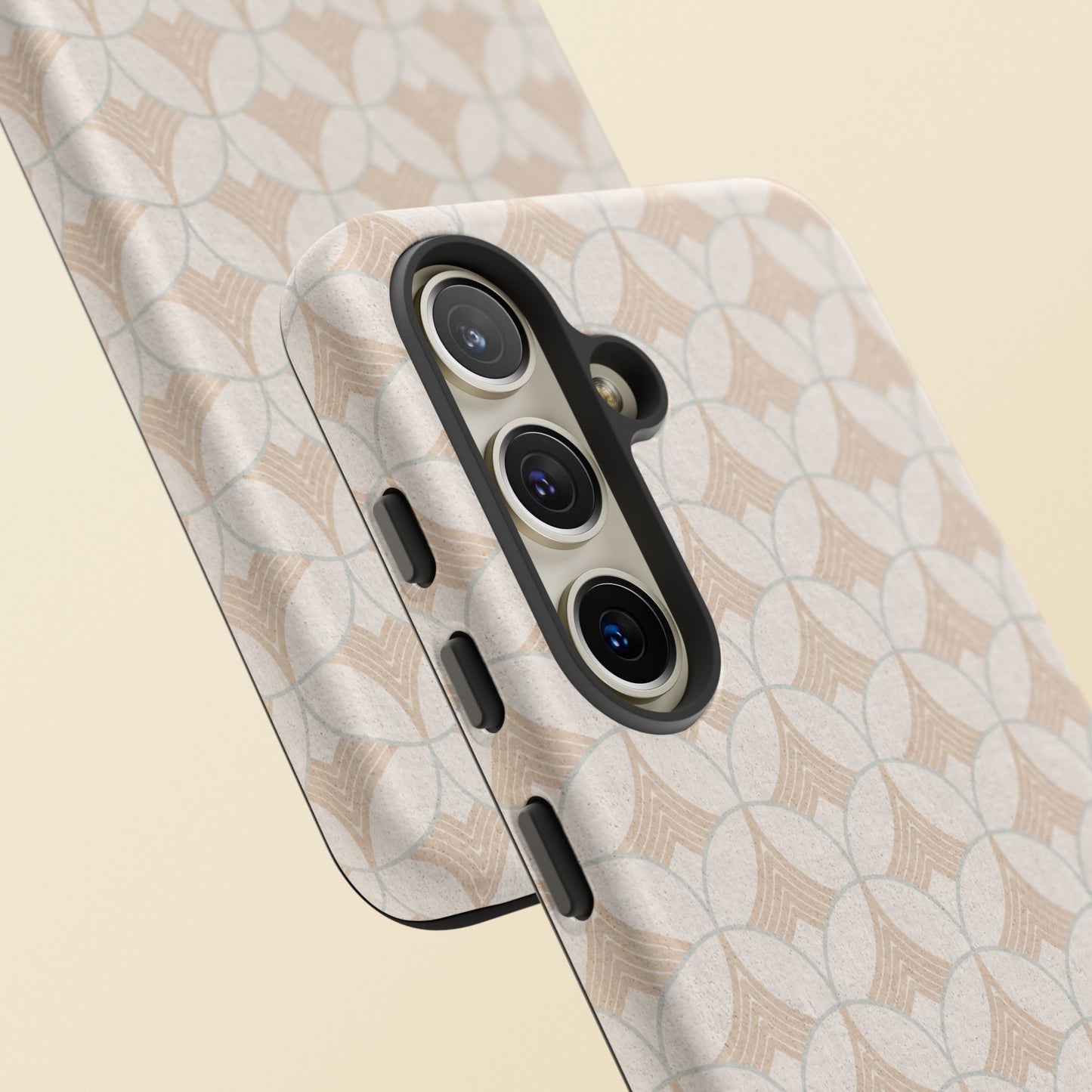 Art Deco Elegance Protective Phone Case Pearl Whisper (iPhone, Pixel, Galaxy)