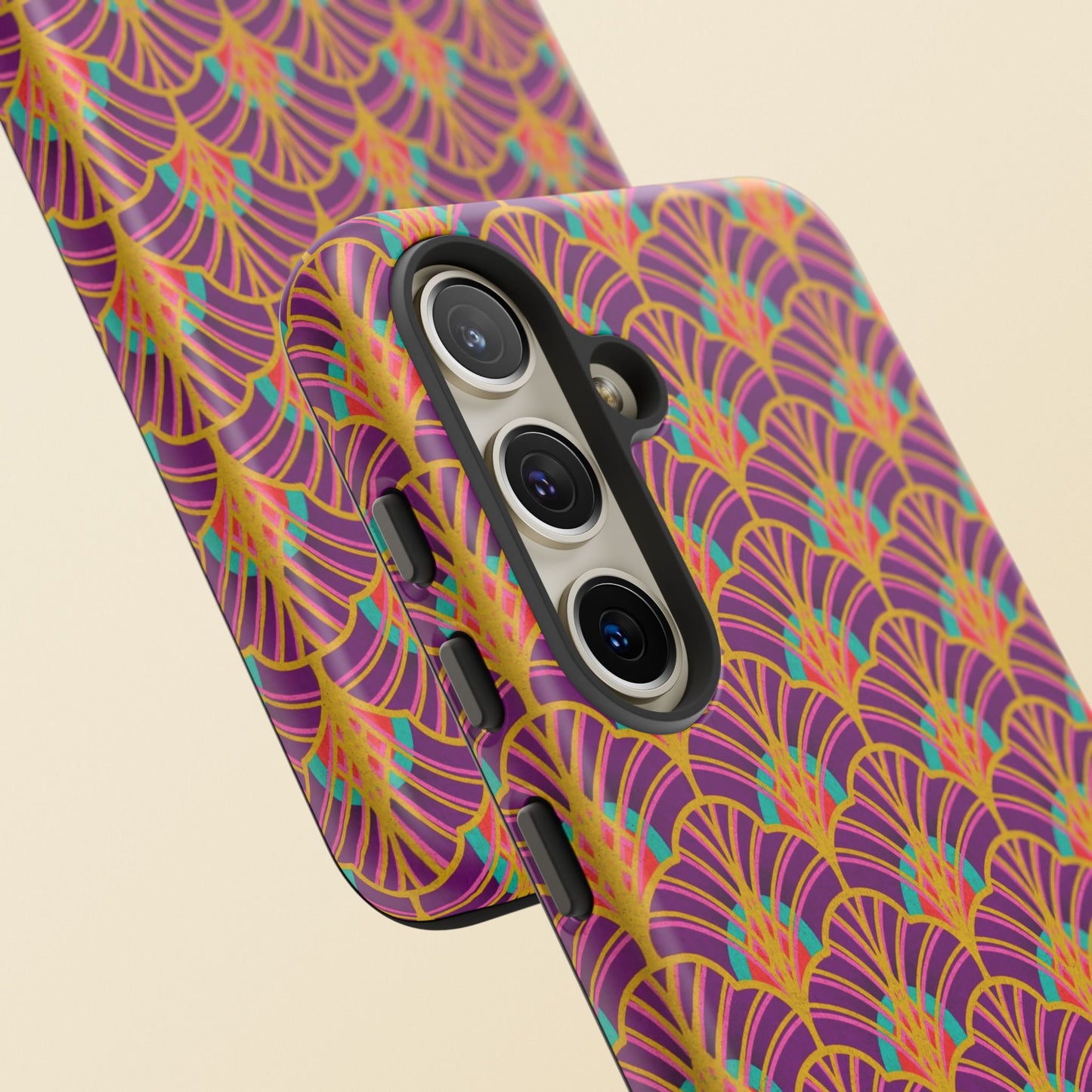 Art Deco Elegance Protective Phone Case Amethyst Glow (iPhone, Pixel, Galaxy)