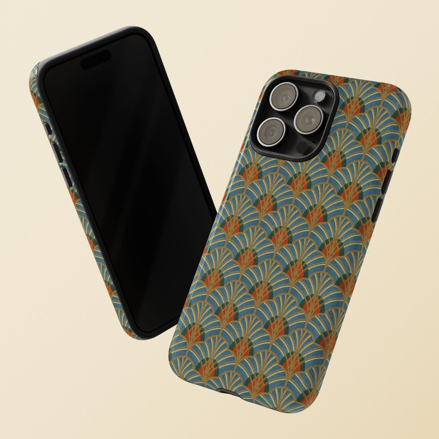 Art Deco Elegance Protective Phone Case Malachite Echo (iPhone, Pixel, Galaxy)