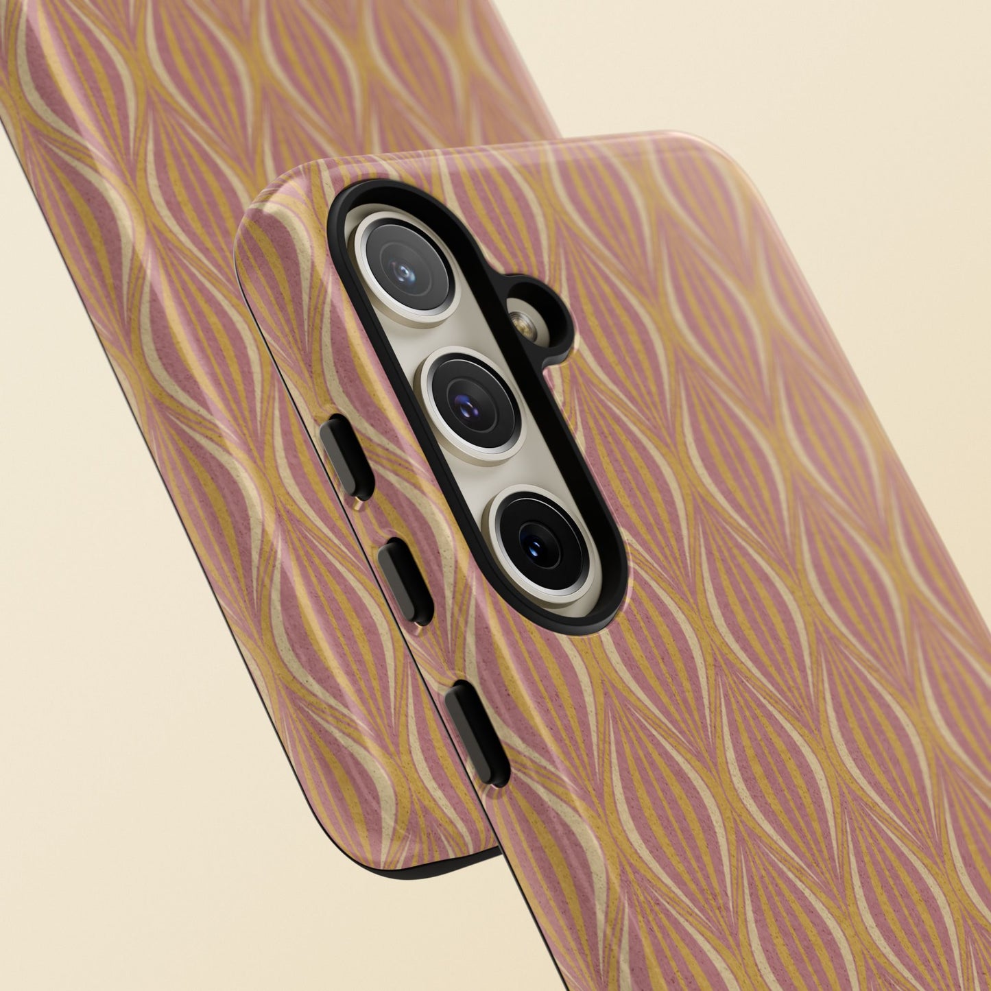 Art Deco Elegance Protective Phone Case Bronze Blush (iPhone, Pixel, Galaxy)