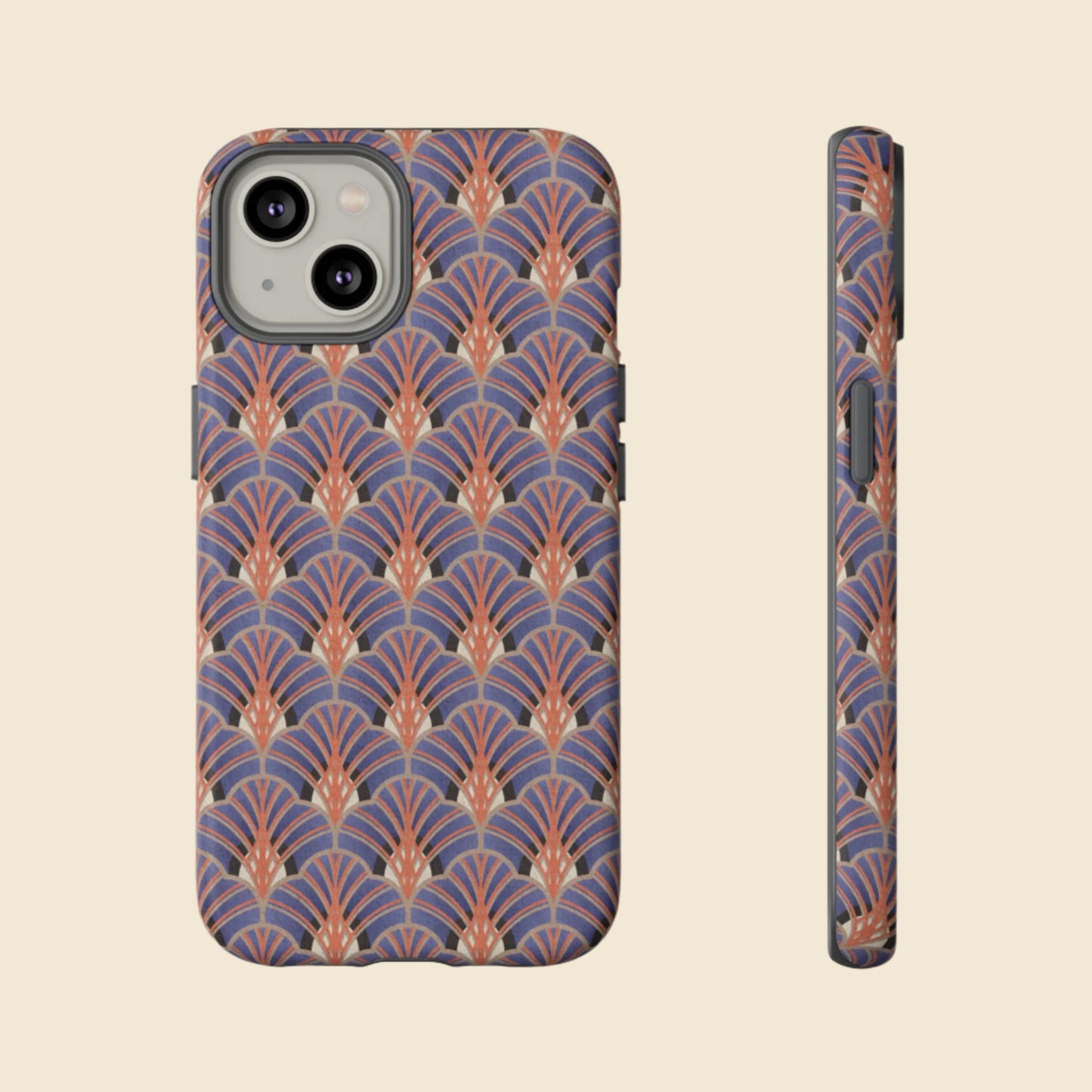 Art Deco Elegance Protective Phone Case Sapphire Dusk