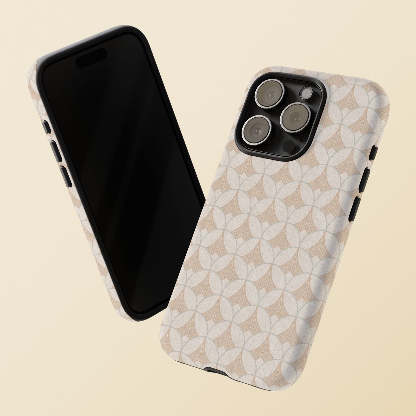 Art Deco Elegance Protective Phone Case Pearl Whisper (iPhone, Pixel, Galaxy)