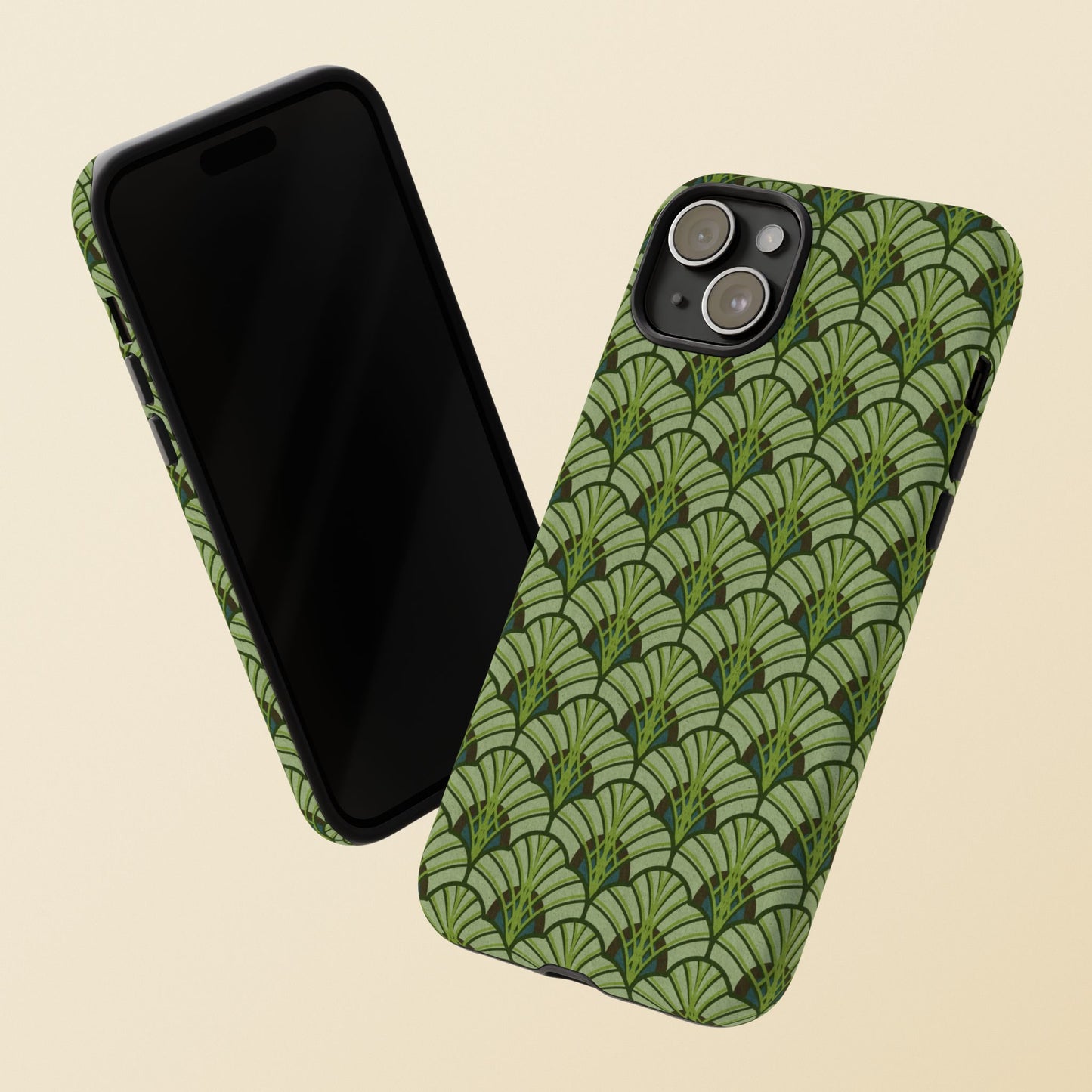 Art Deco Elegance Protective Phone Case Emerald Cascade (iPhone, Pixel, Galaxy)