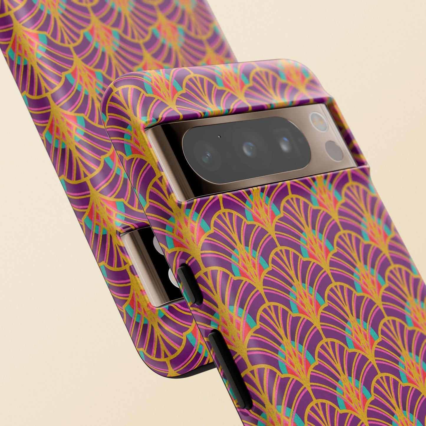 Art Deco Elegance Protective Phone Case Amethyst Glow (iPhone, Pixel, Galaxy)