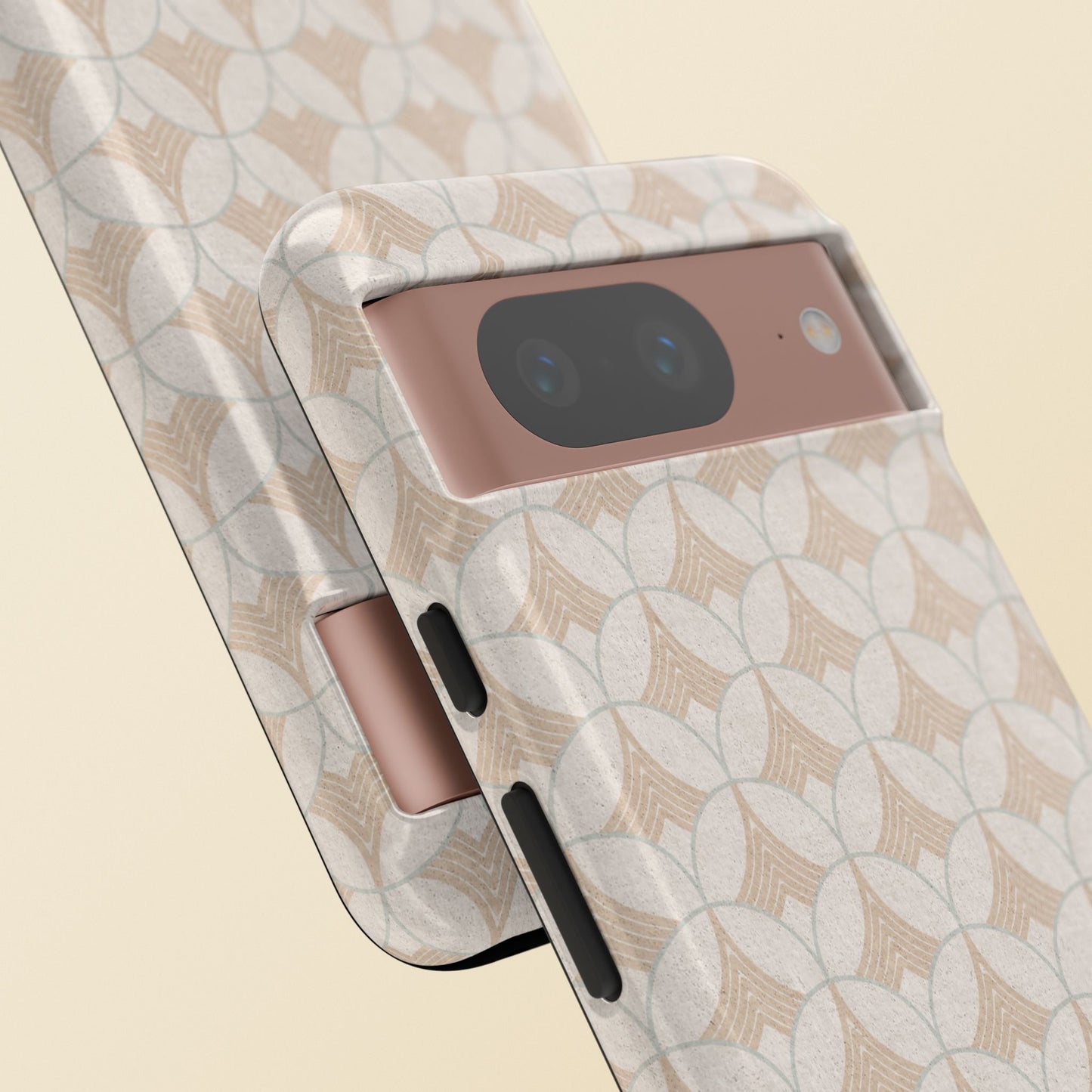 Art Deco Elegance Protective Phone Case Pearl Whisper (iPhone, Pixel, Galaxy)
