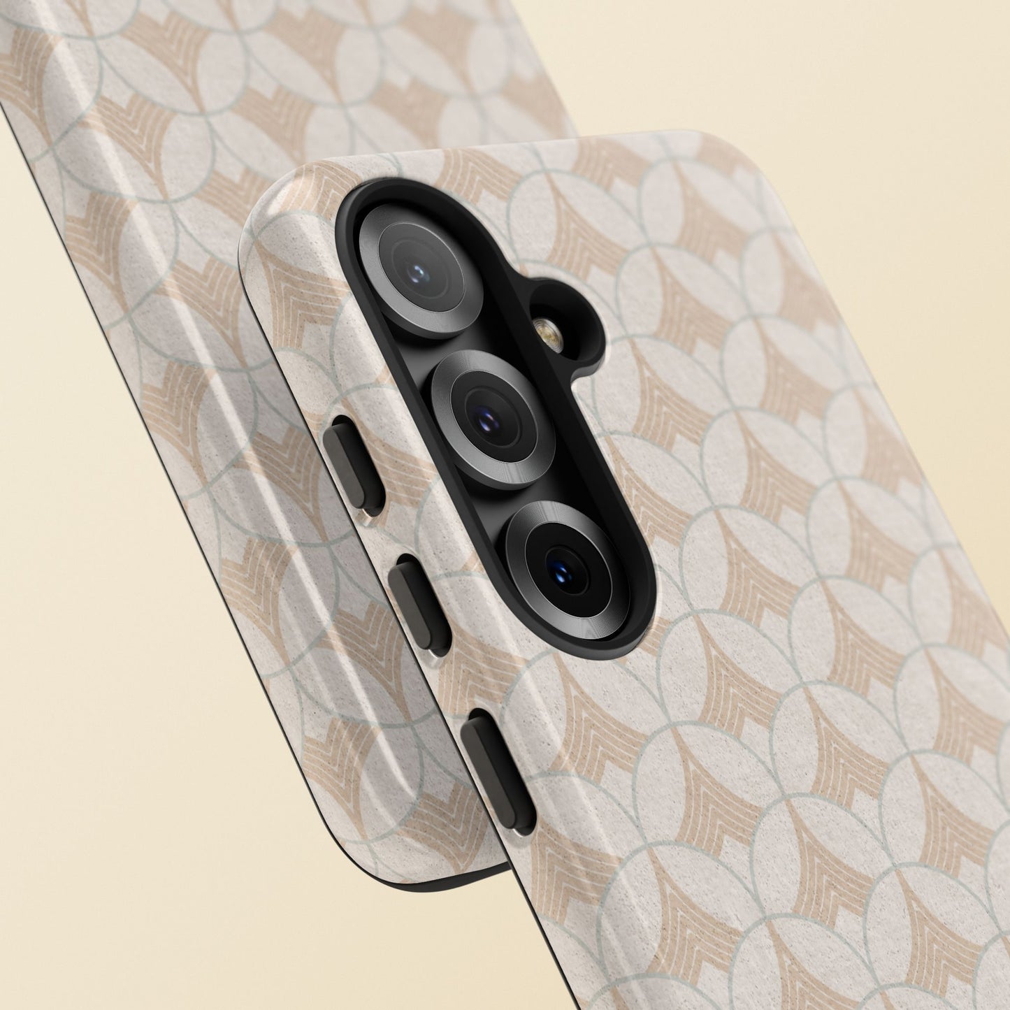 Art Deco Elegance Protective Phone Case Pearl Whisper (iPhone, Pixel, Galaxy)