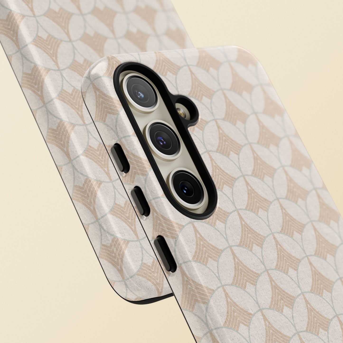 Art Deco Elegance Protective Phone Case Pearl Whisper (iPhone, Pixel, Galaxy)