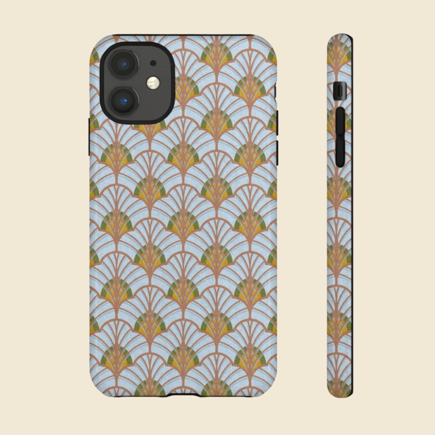 Art Deco Elegance Protective Phone Case Aquamarine Dream (iPhone, Pixel, Galaxy)