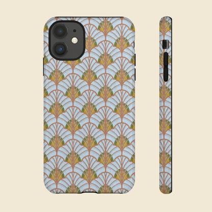 Art Deco Elegance Protective Phone Case Aquamarine Dream (iPhone, Pixel, Galaxy)