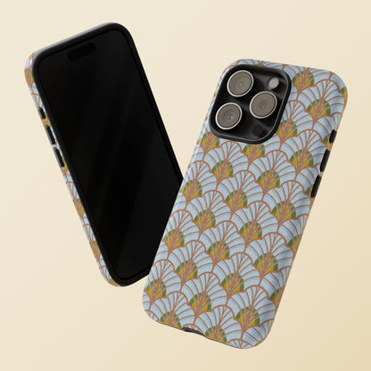 Art Deco Elegance Protective Phone Case Aquamarine Dream (iPhone, Pixel, Galaxy)