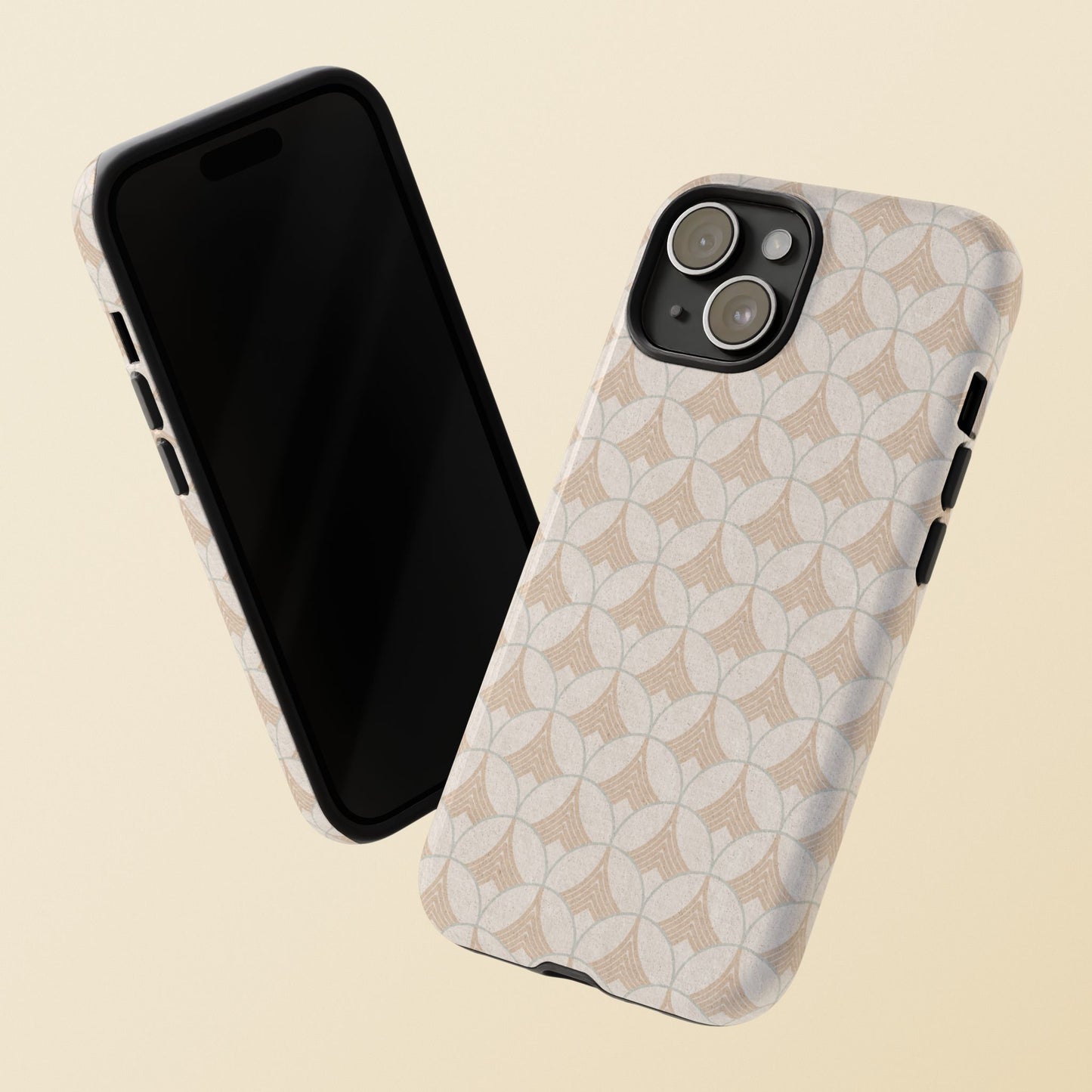 Art Deco Elegance Protective Phone Case Pearl Whisper (iPhone, Pixel, Galaxy)