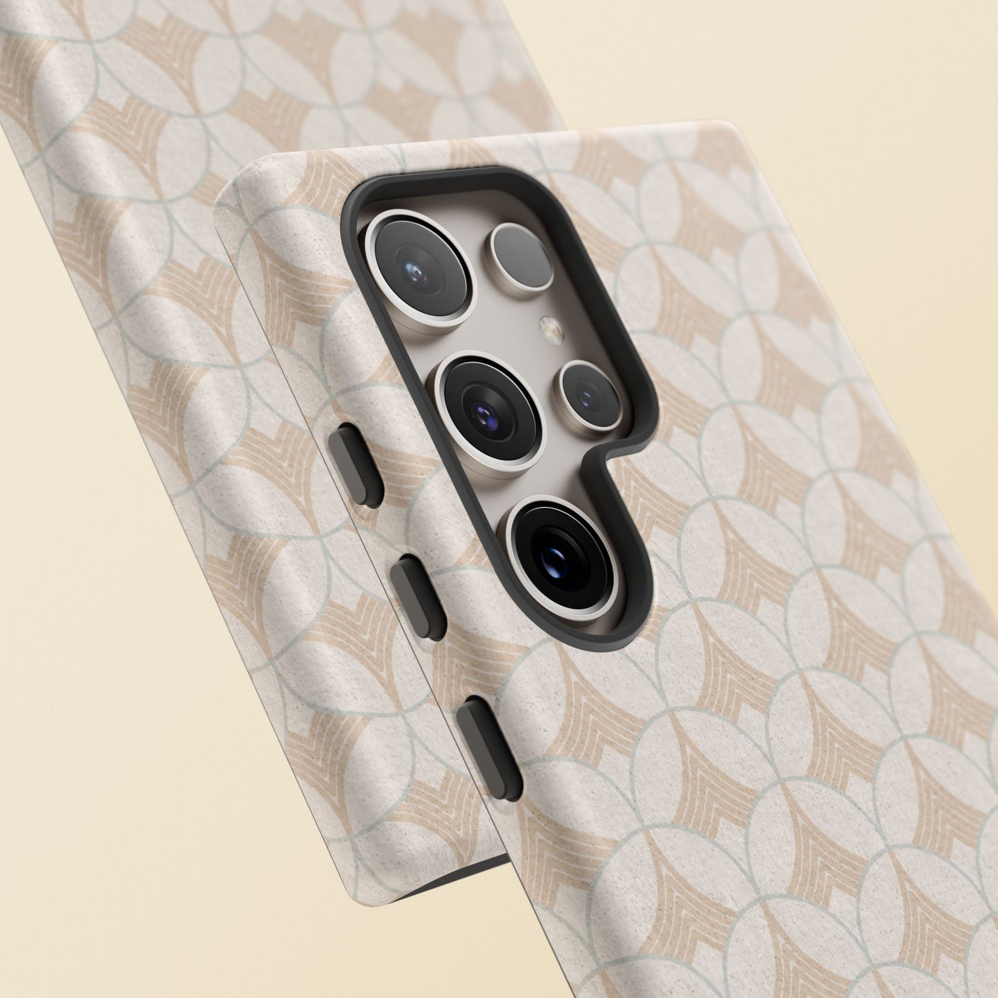 Art Deco Elegance Protective Phone Case Pearl Whisper (iPhone, Pixel, Galaxy)