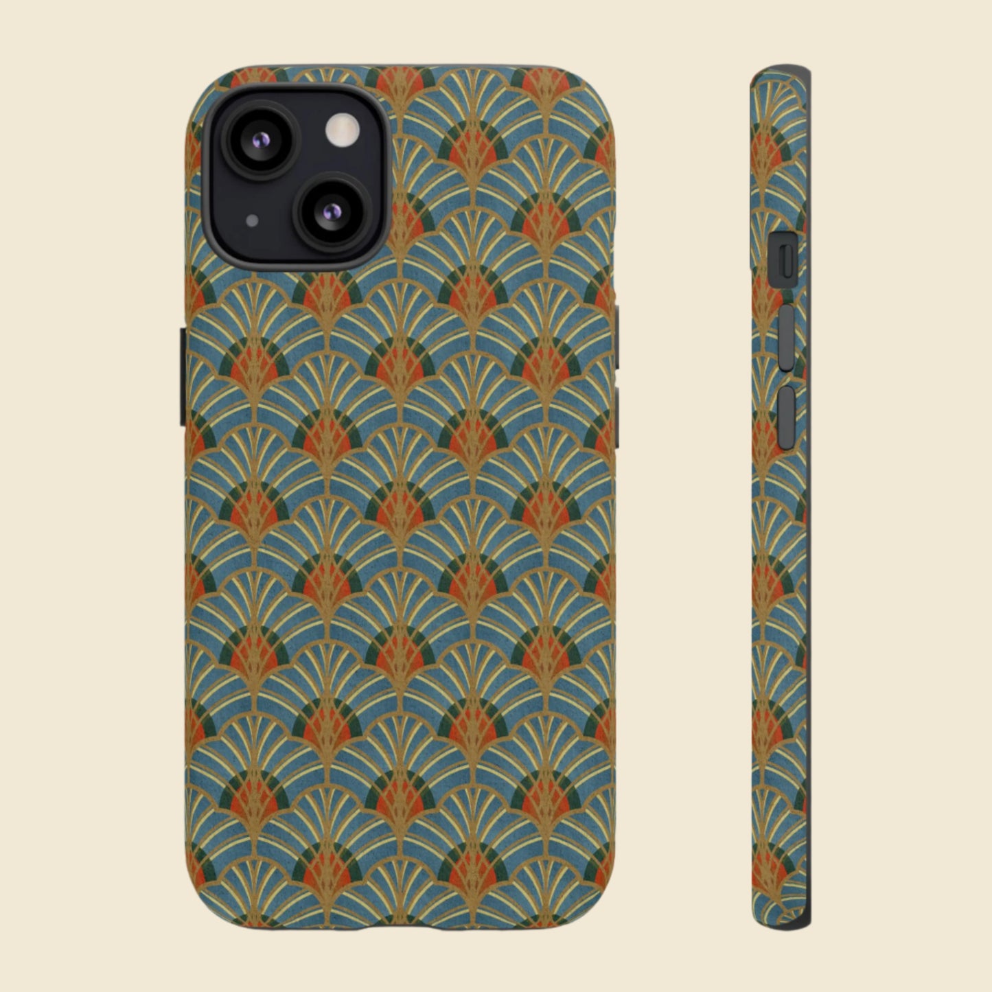 Art Deco Elegance Protective Phone Case Malachite Echo (iPhone, Pixel, Galaxy)