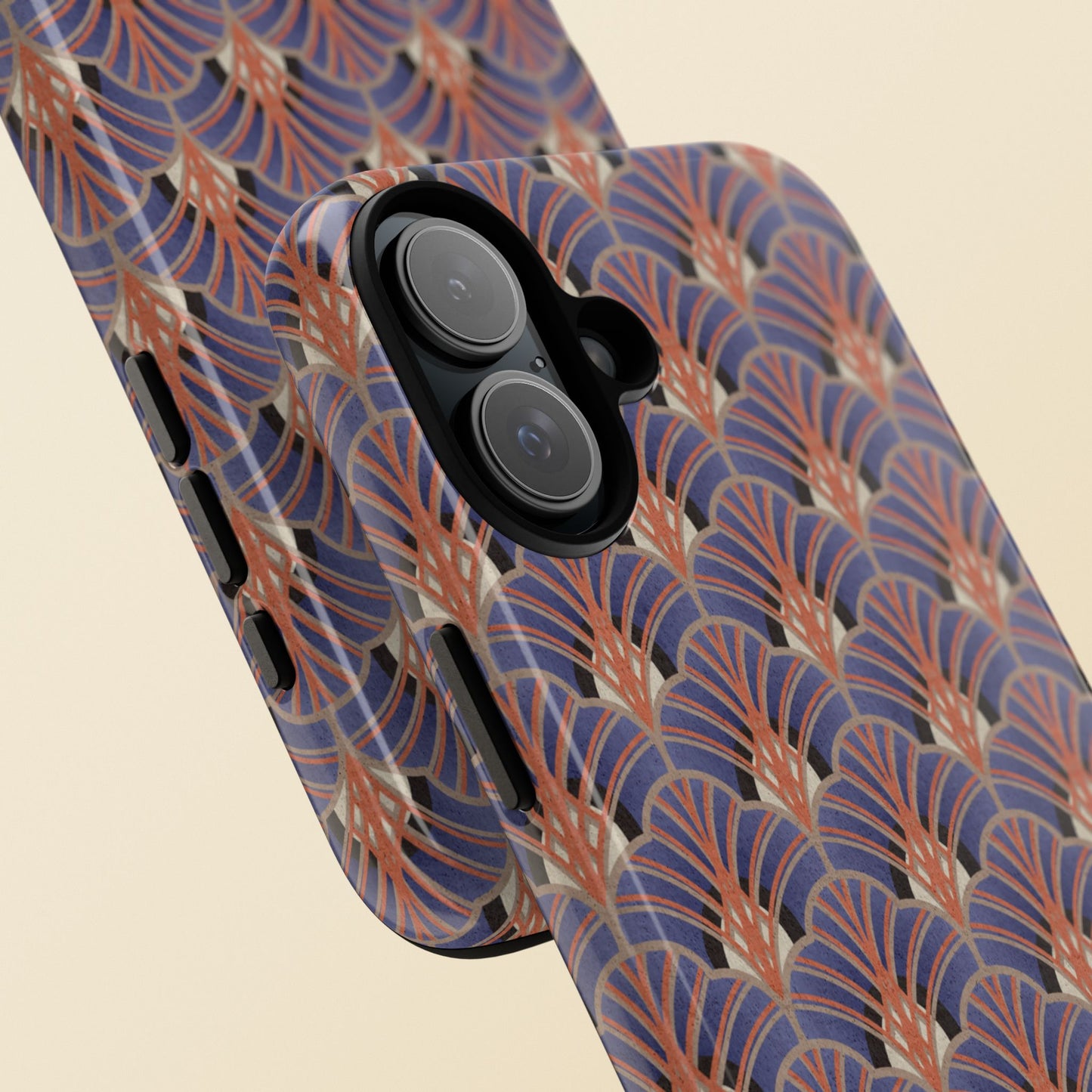 Art Deco Elegance Protective Phone Case Sapphire Dusk