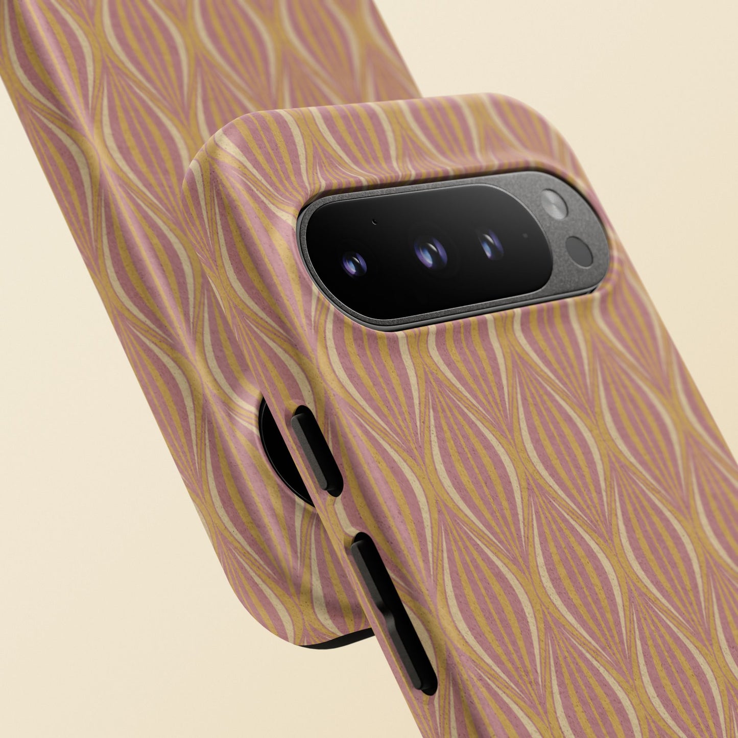 Art Deco Elegance Protective Phone Case Bronze Blush (iPhone, Pixel, Galaxy)