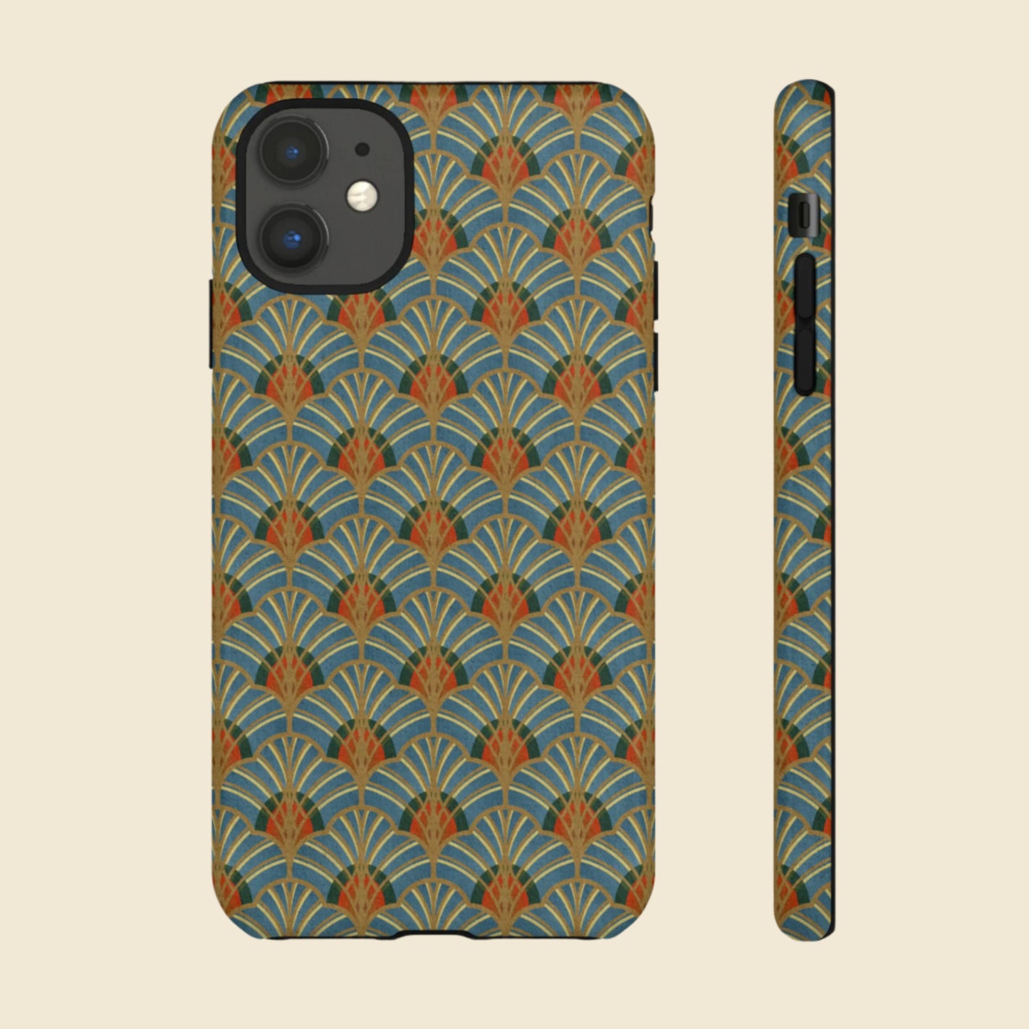 Art Deco Elegance Protective Phone Case Malachite Echo (iPhone, Pixel, Galaxy)